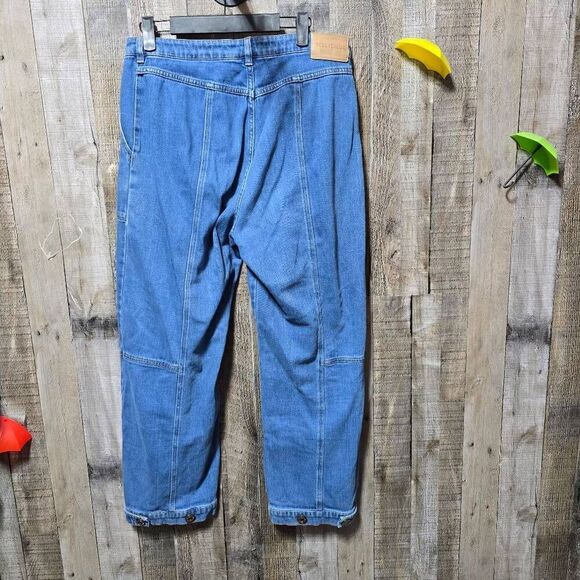 See By Chloe Button-Cuff Panelled High-Rise Jeans - Picture 3 of 6